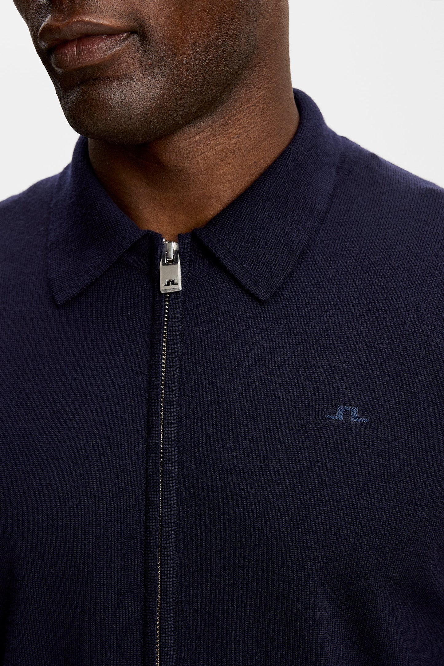 J.Lindeberg Kaleb Merino Cardigan JL Navy