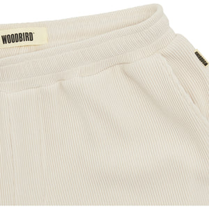Woodbird Ben Plisse Shorts Off White