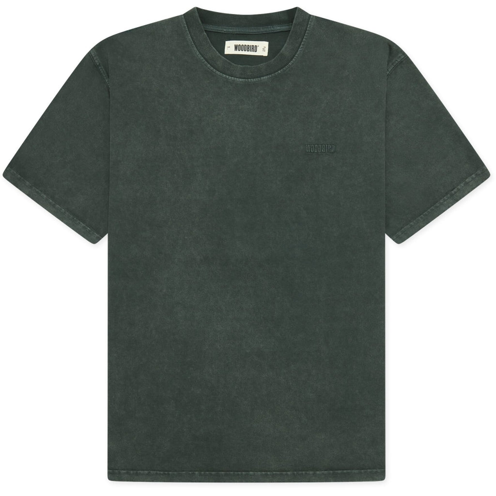 Woodbird Baine Washed Tee Forrest Green - Mojo Independent Store