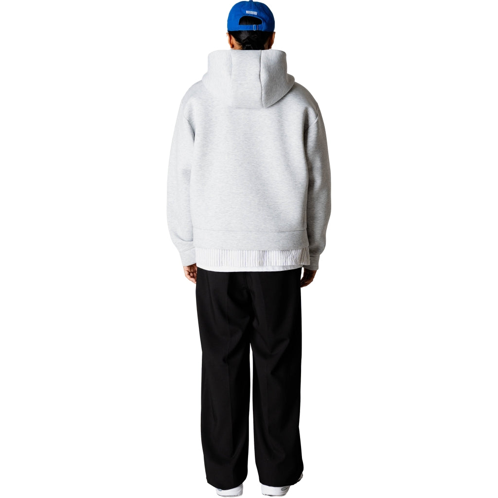 Woodbird Fuji Scooba Zip Hoodie Light Grey Melange - Mojo Independent Store