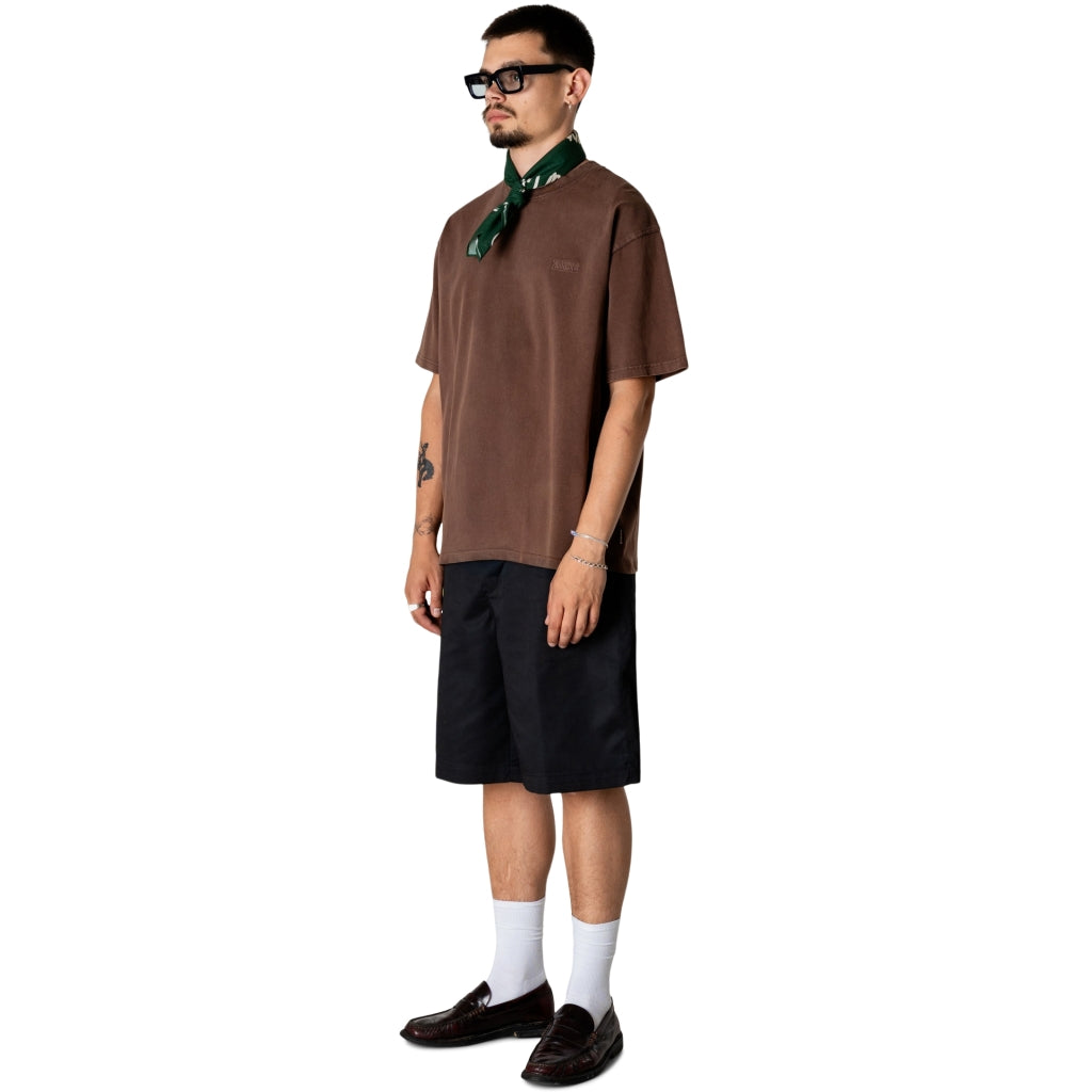 Woodbird Baine Warp Acid Tee Washed Brown - Mojo Independent Store