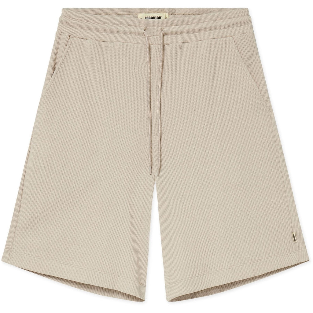 Woodbird Ben Waffel Shorts Taupe Brown