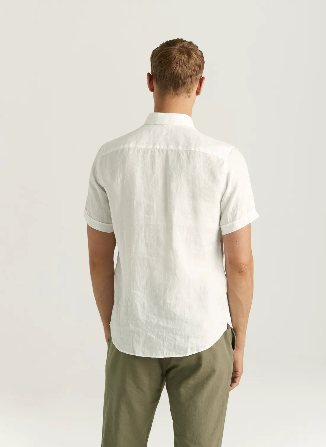 Morris Douglas Linen Shirt SS White - Mojo Independent Store