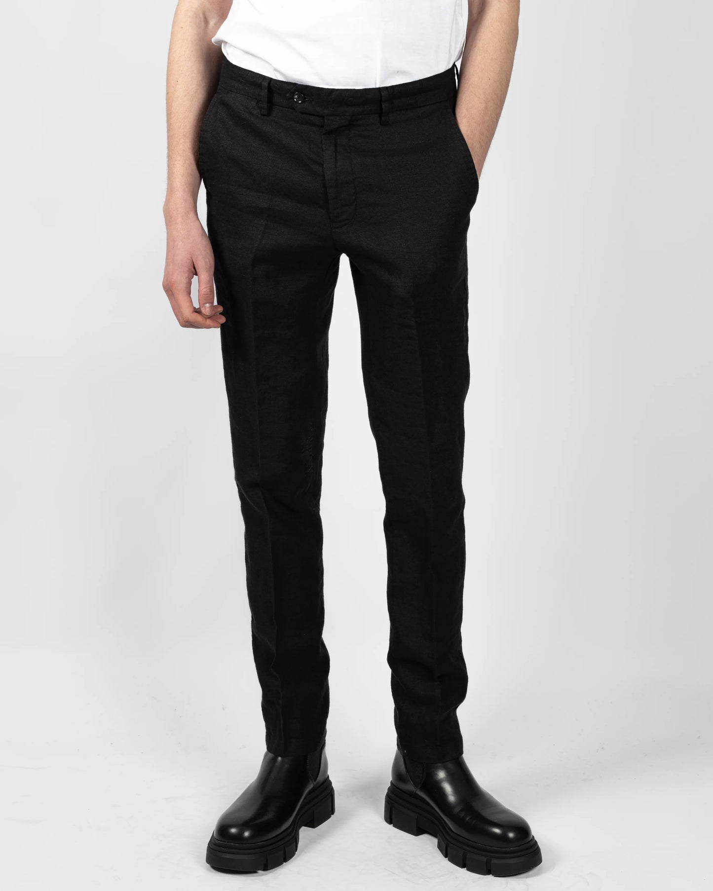 Ljung Trousers Linen Black