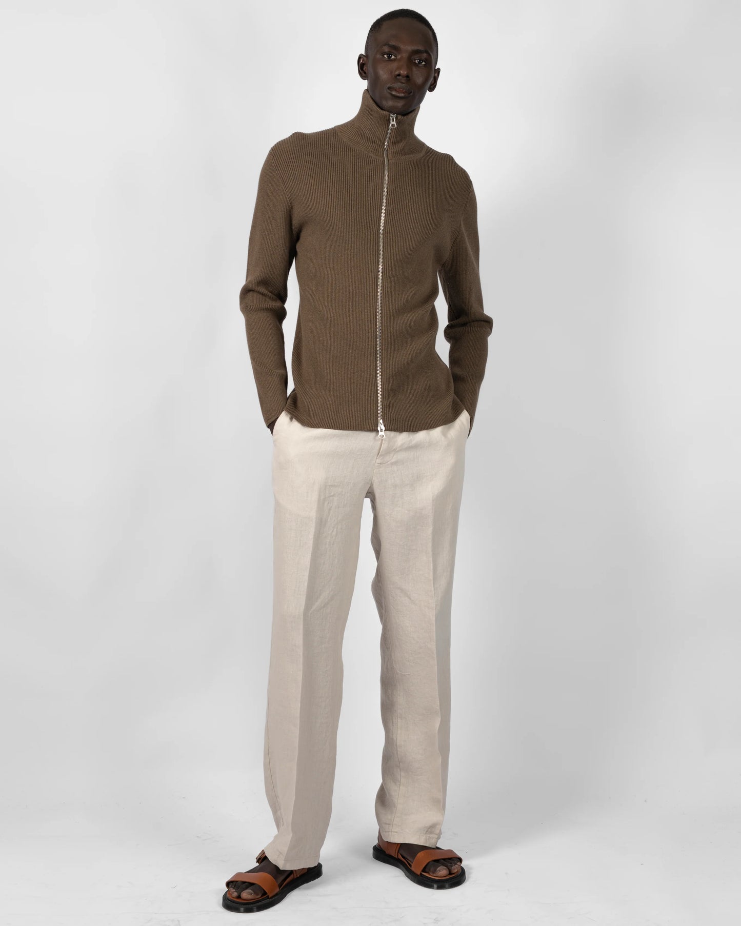 Ljung Wide Trousers Linen Nature - Mojo Independent Store