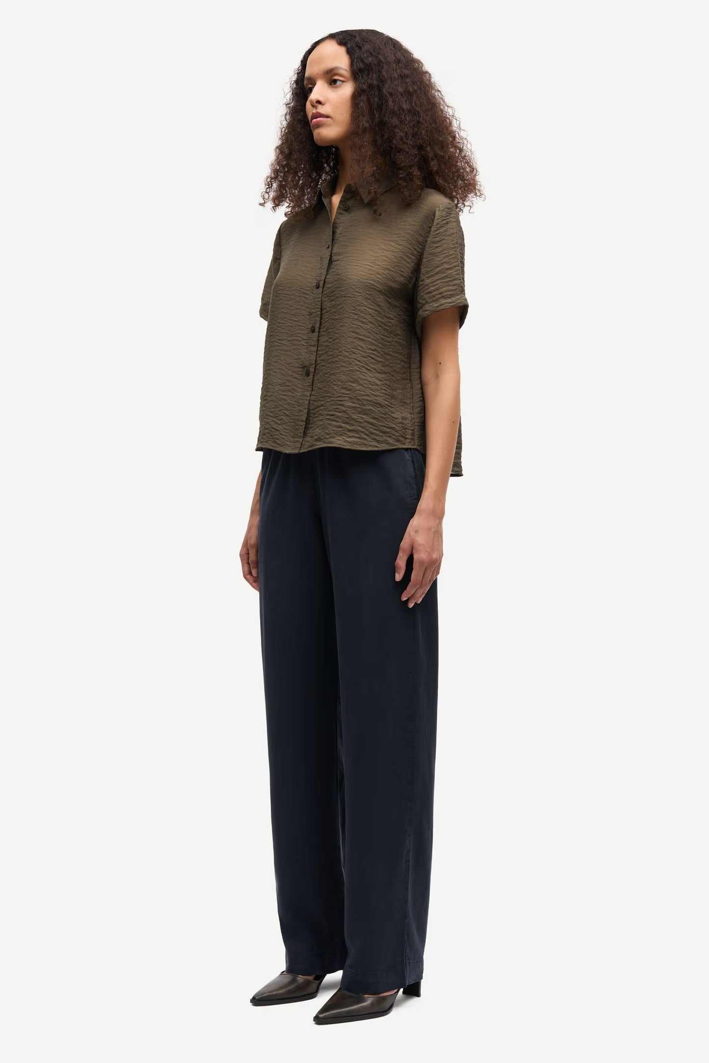 Samsøe Samsøe Samina SS Shirt Deep Forest