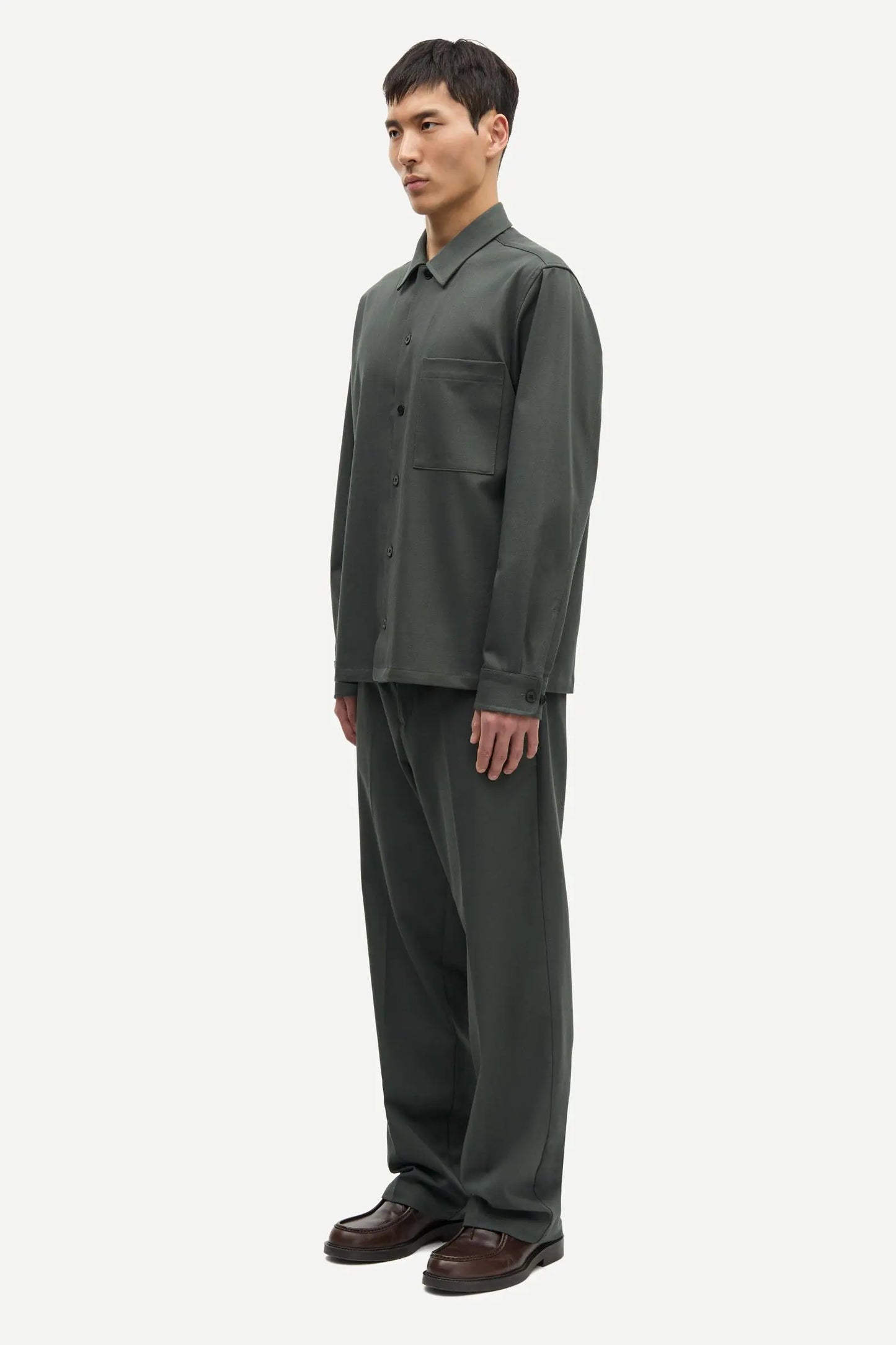Samsøe Samsøe Sadamon GO Overshirt Dark Evergreen