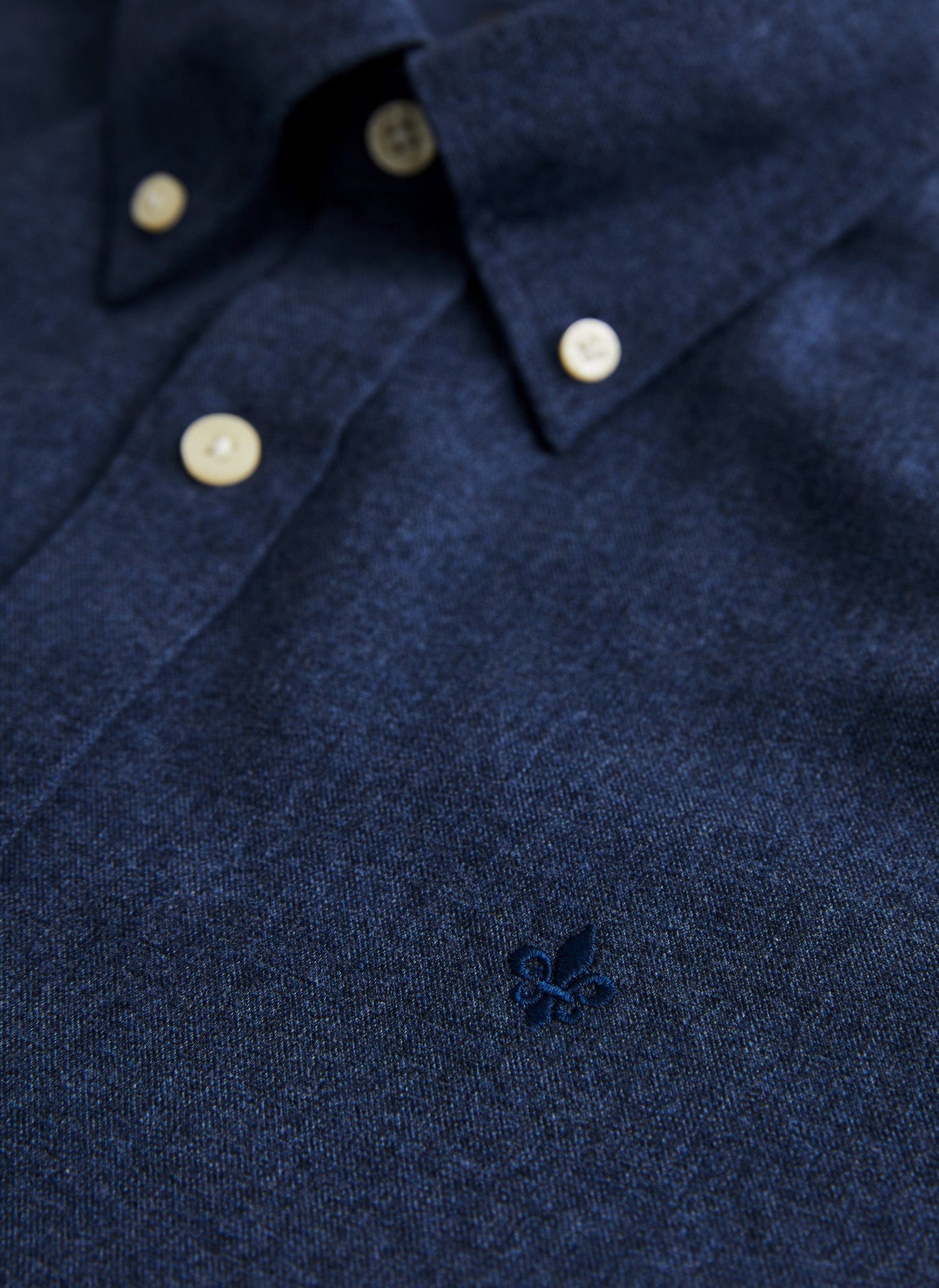 Morris Watts Flannel Shirt Navy