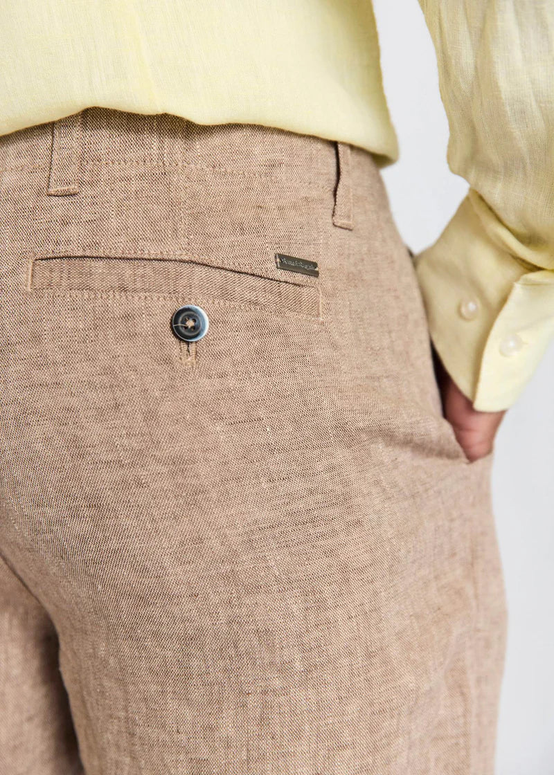 Bruun og Stengade Paolos Regular Fit Shorts Brown - Mojo Independent Store