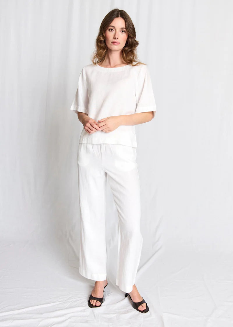 Bruun & Stengade Lucianne Regular Fit Top White - Mojo Independent Store