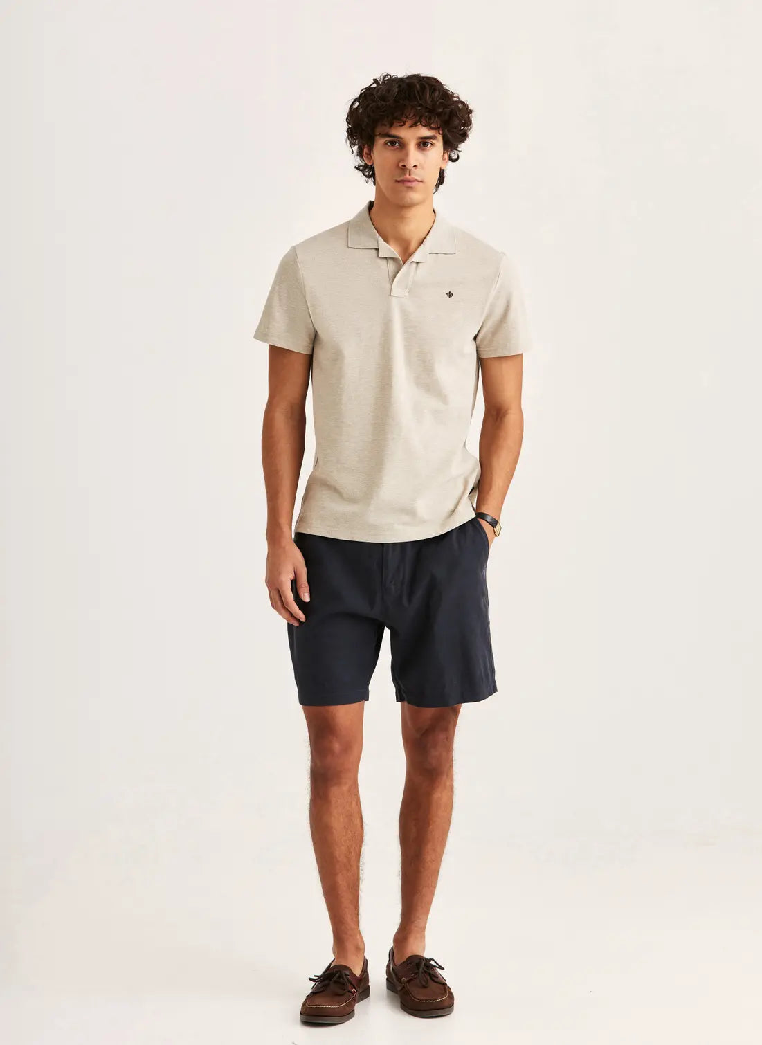 Morris Dylan Pique Shirt Khaki - Mojo Independent Store
