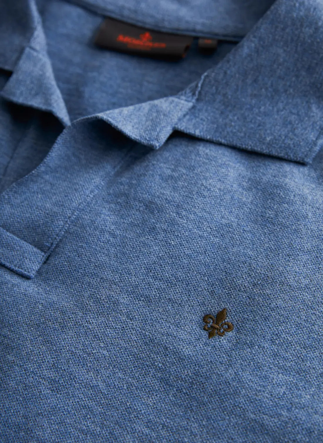 Morris Dylan Pique Shirt Blue 57 - Mojo Independent Store