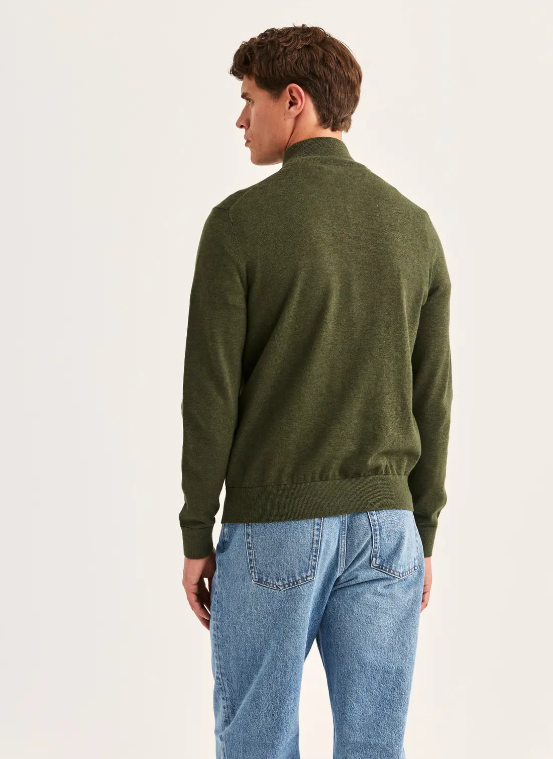 Morris Riley Half Zip Olive - Mojo Independent Store