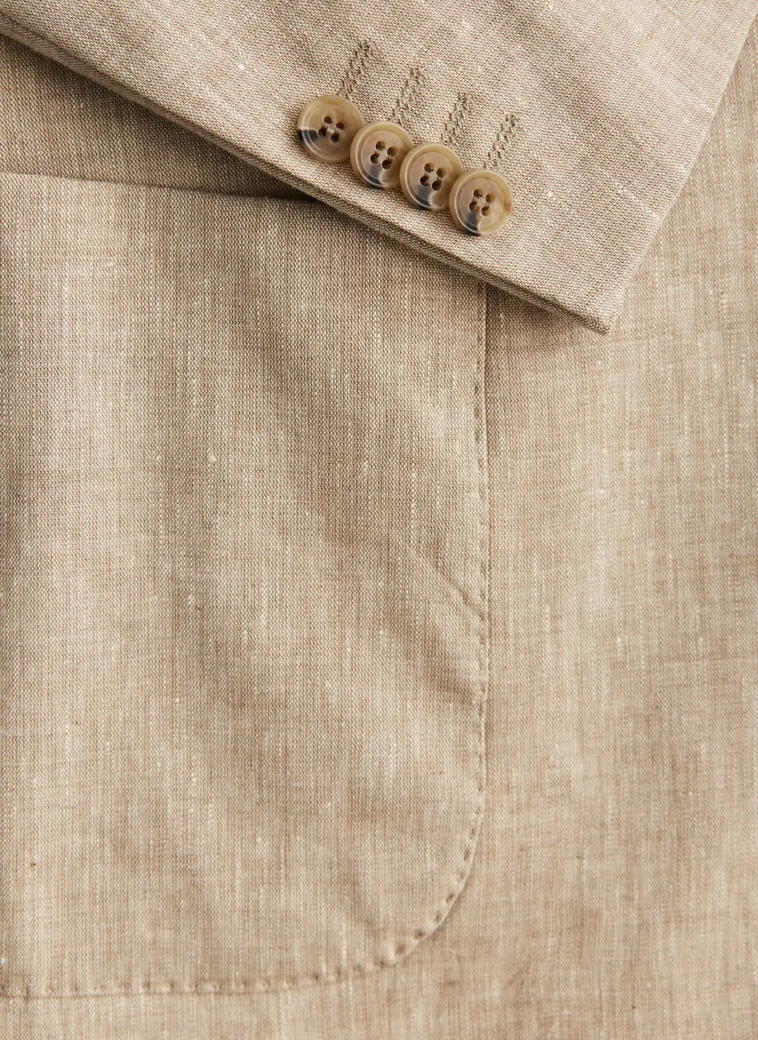 Morris Linen Suit Jacket Khaki - Mojo Independent Store