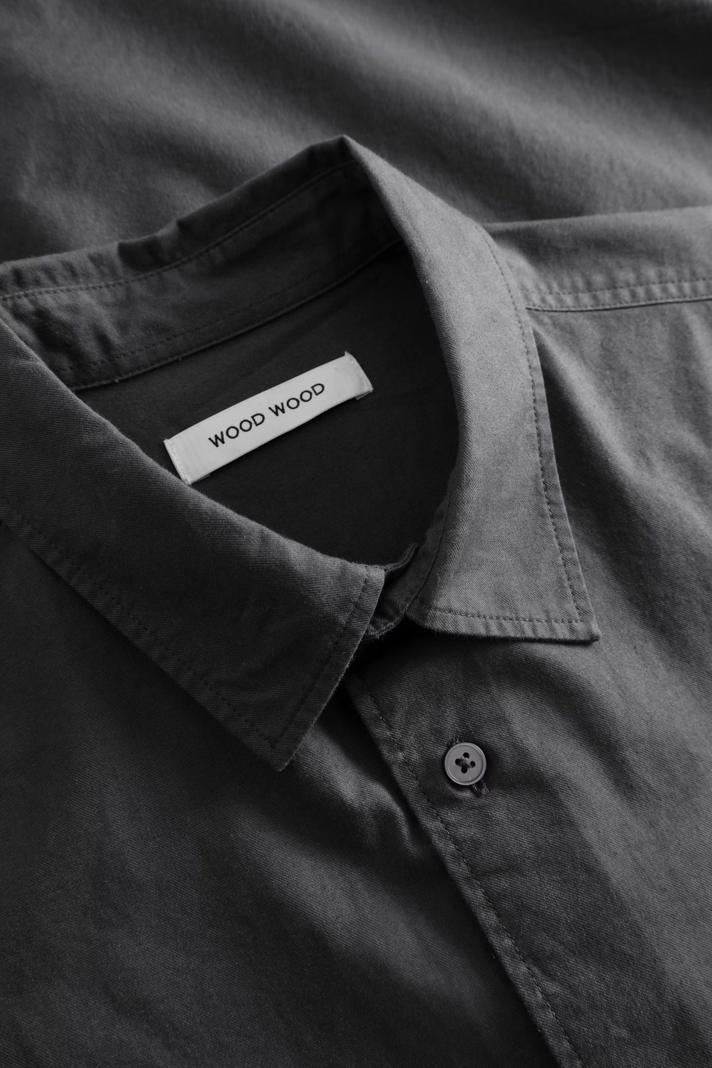 Wood Wood Nico Shirt Gray Pinstripe