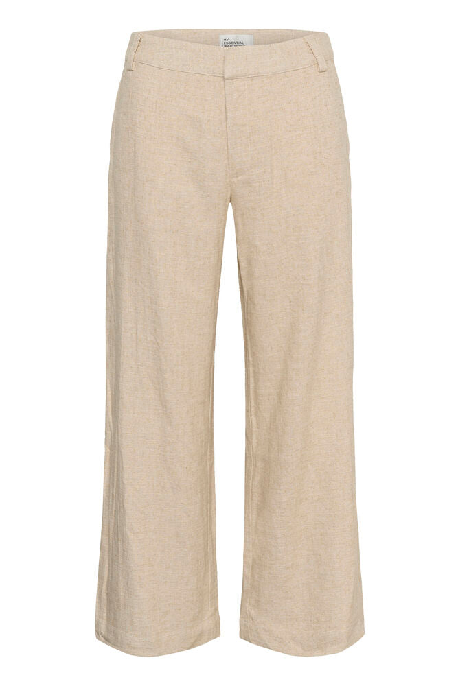 My Essential Wardrobe Lavita Pant Oatmeal Melange - Mojo Independent Store