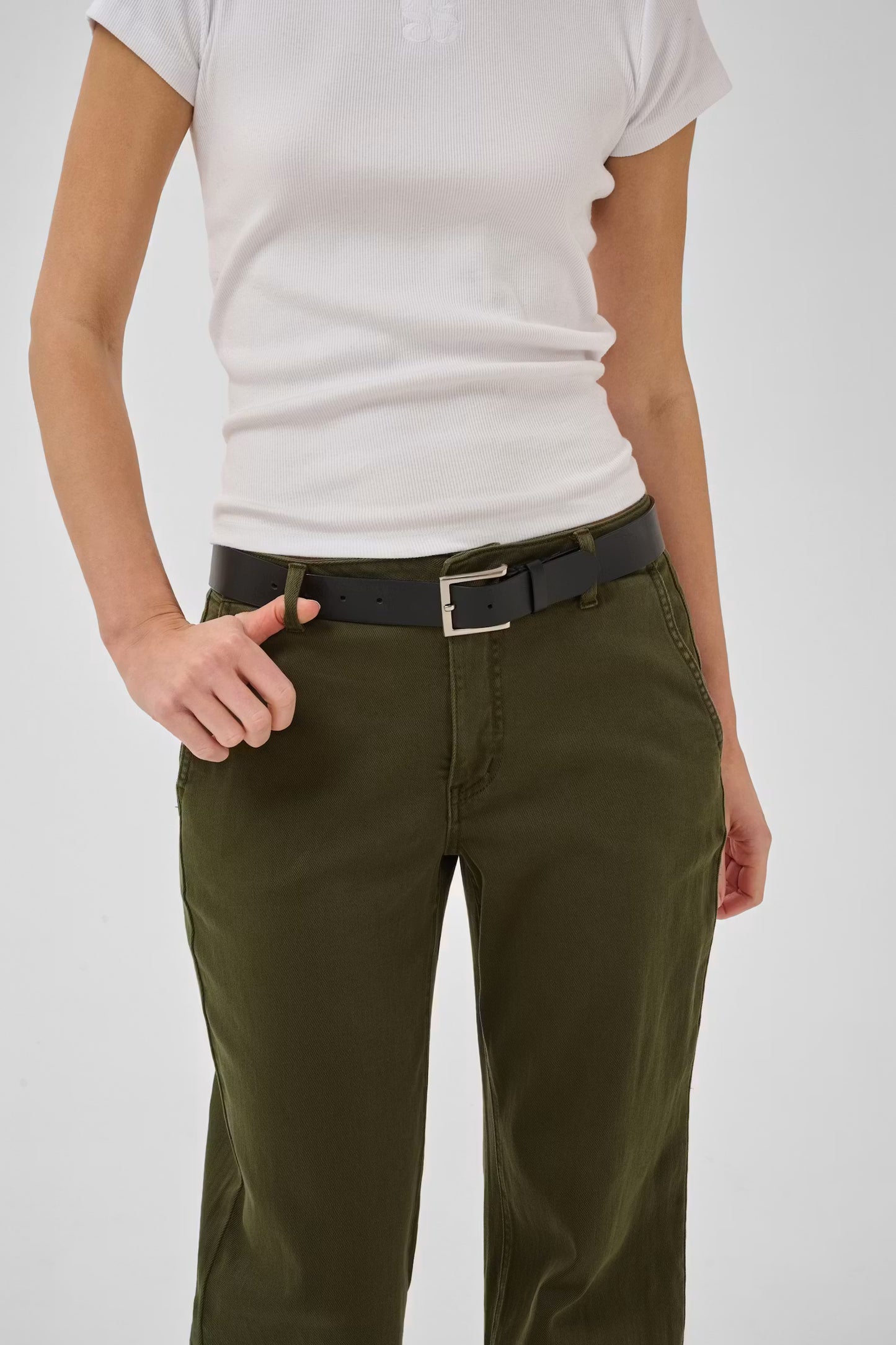 My Essential Wardrobe Pant Wide Lara 149 Olive Night
