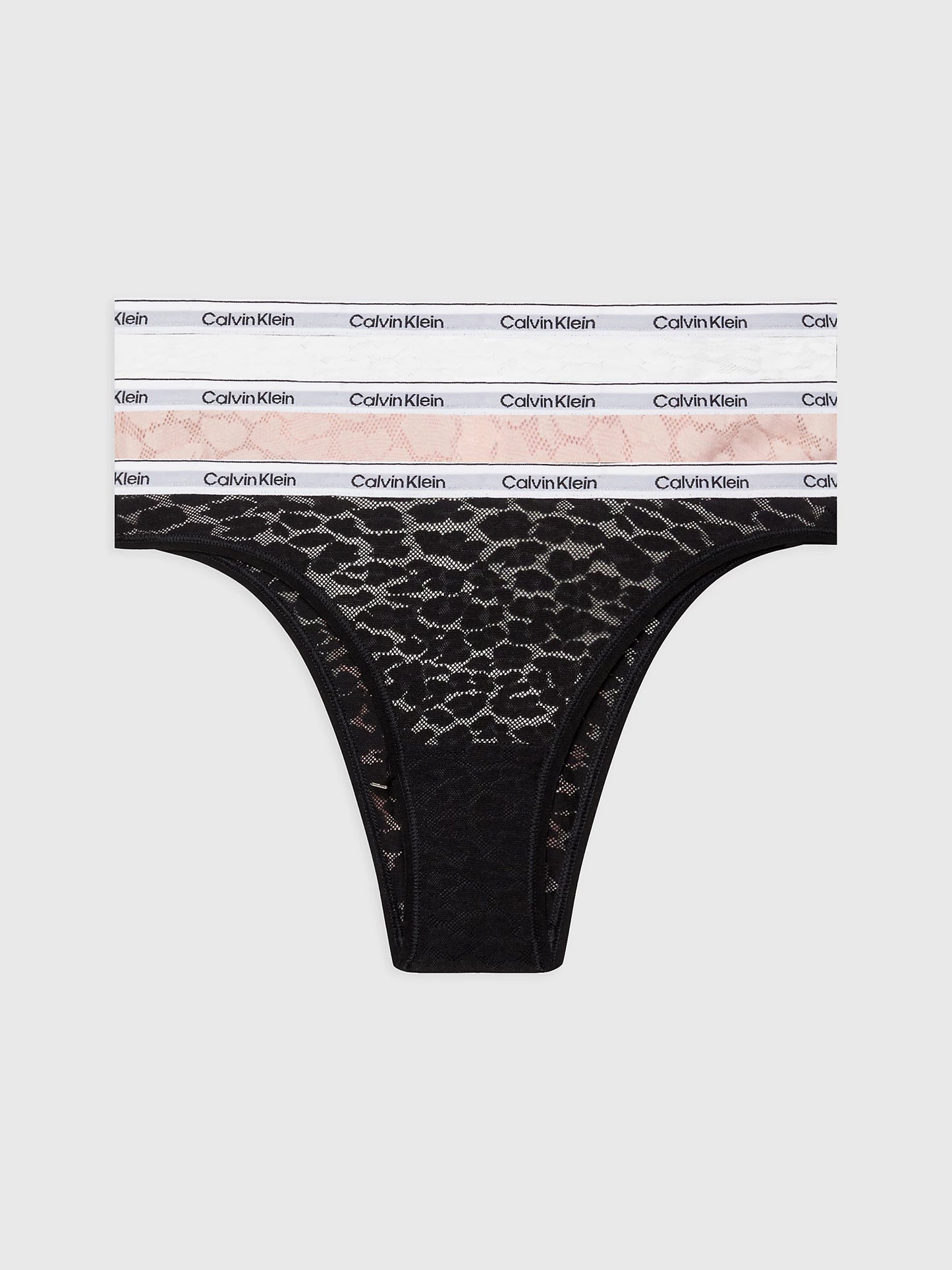 Calvin Klein 3 Pack Brazilian Black/White/Subdued