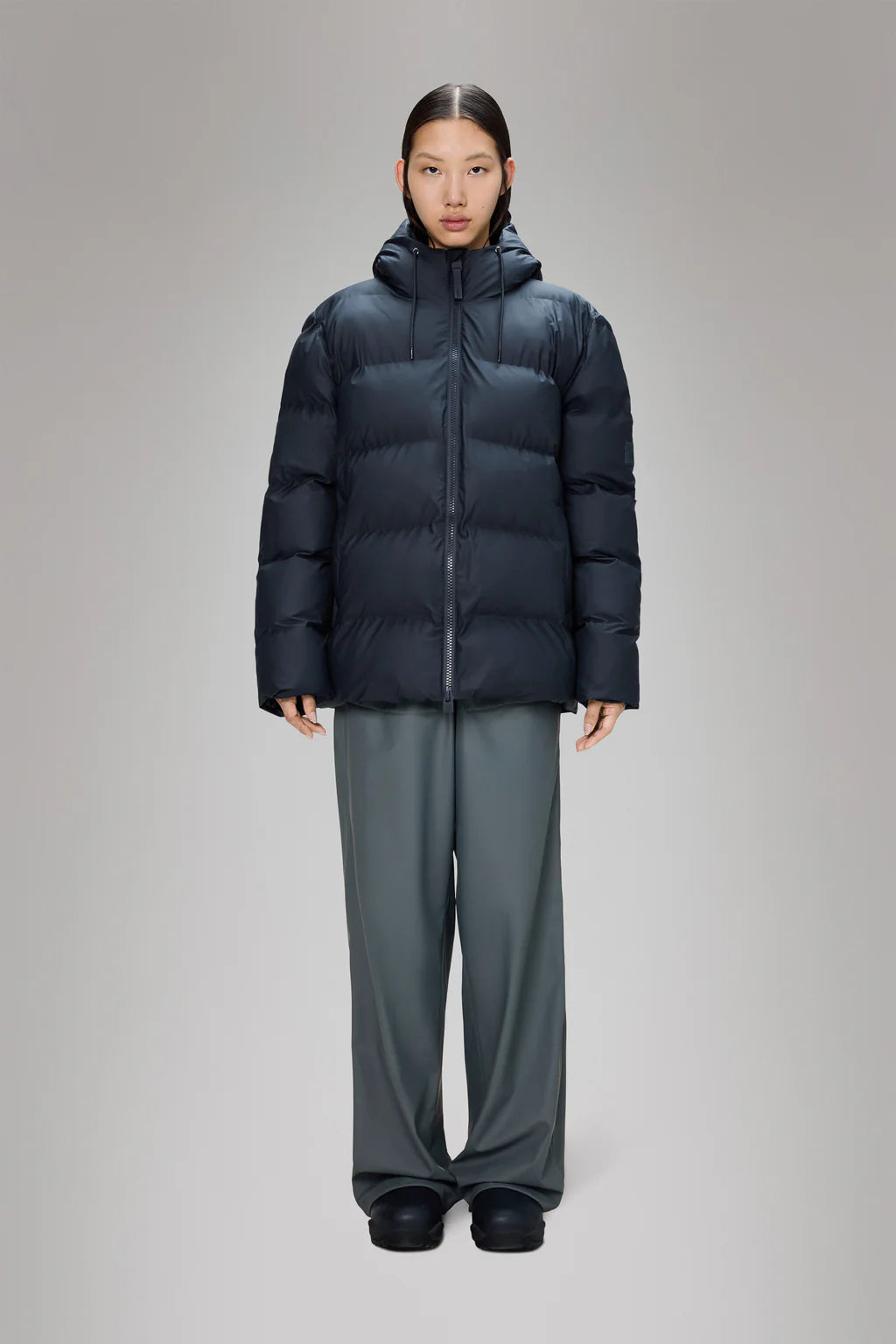 Rains Alta Puffer Jacket Navy