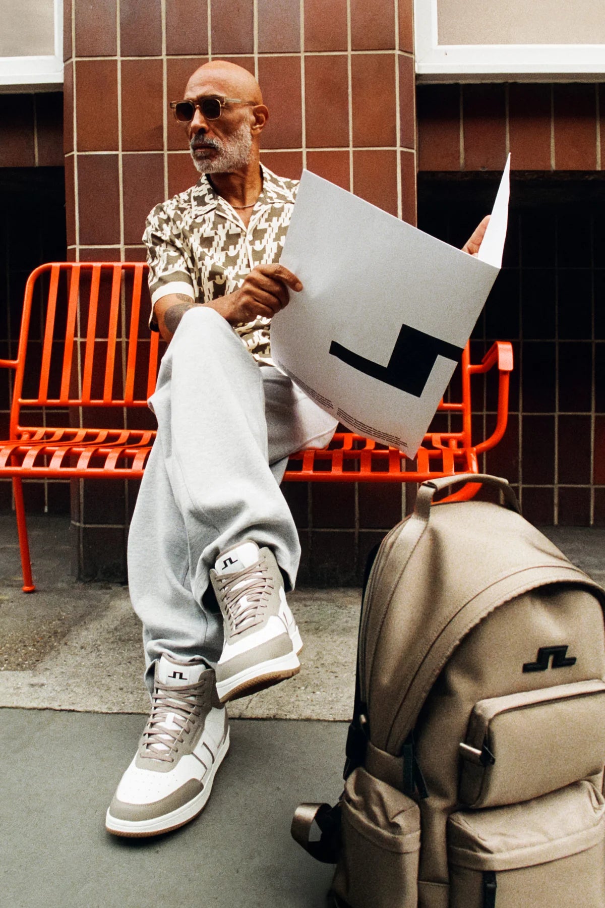 J.Lindeberg Ellis Border Resort Shirt Glitch Kamalata - Mojo Independent Store