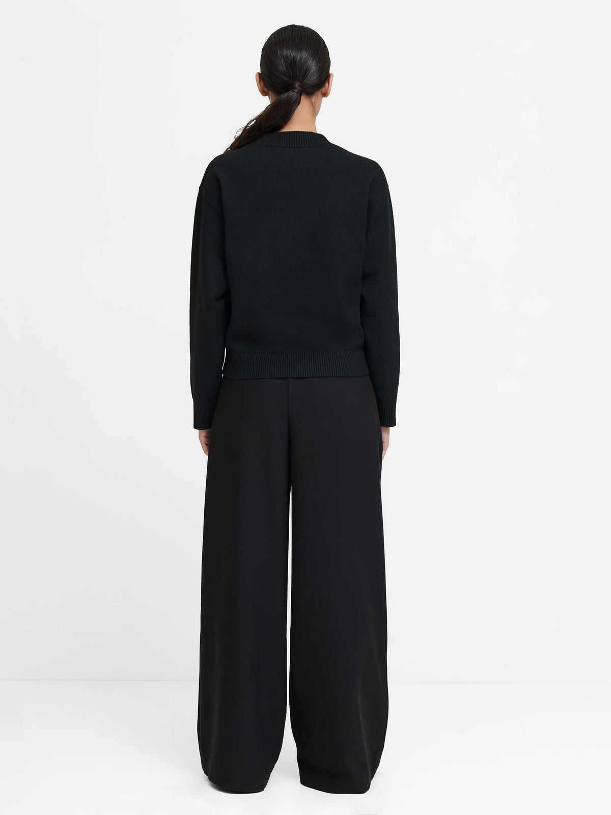 French Connection Oriana Floral Neck Jumper Blk/Khaki Grn Multi