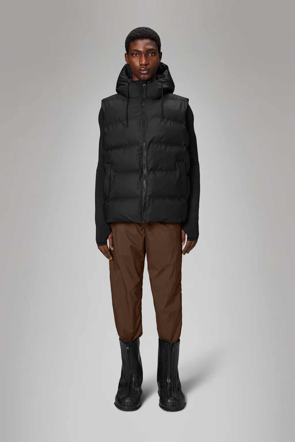 Rains Alta Puffer Vest Black