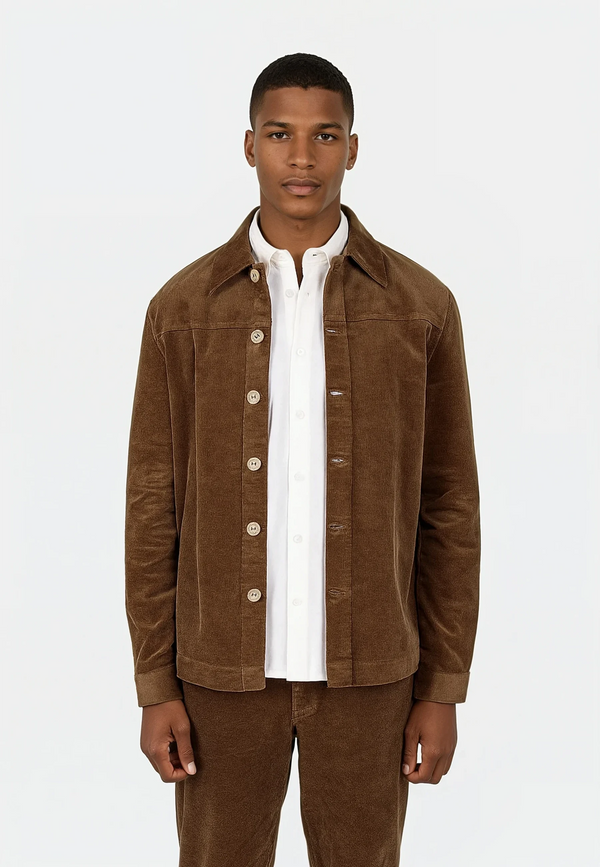 Ciszere Dylan Cord Overshirt 3.0 Mocha Brown