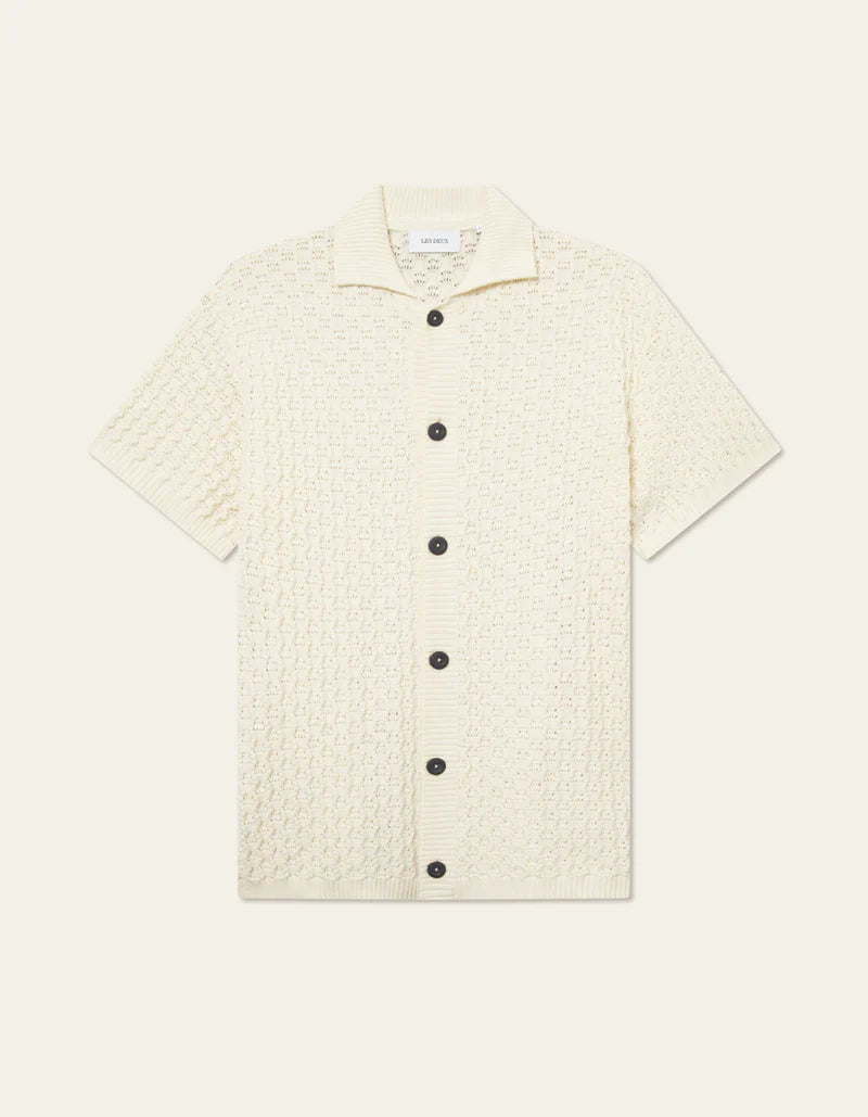 Les Deux Gespertus SS Knit Shirt Ivory - Mojo Independent Store