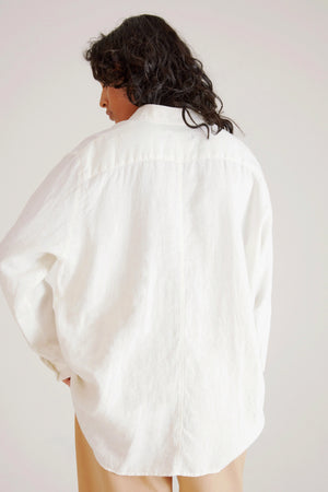 Hope Elma Edit Linen Shirt Off White Linen