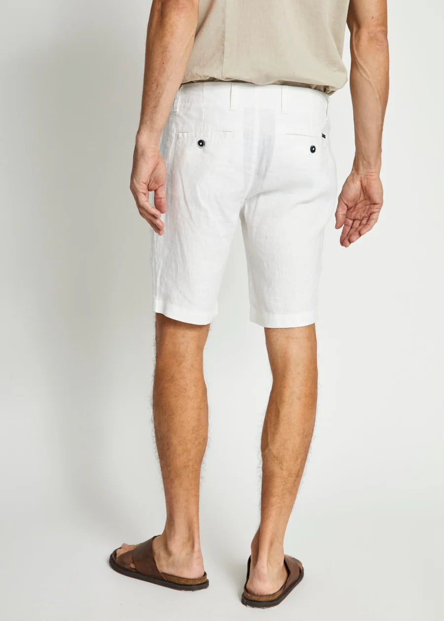 Bruun og Stengade Abel Regular Fit Shorts White - Mojo Independent Store