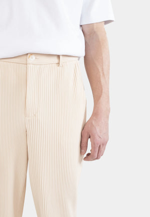 Ciszere Lugo Plisse Trousers Ivory - Mojo Independent Store