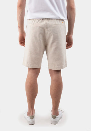 Ciszere Man Linen Shorts Sunburst Beige