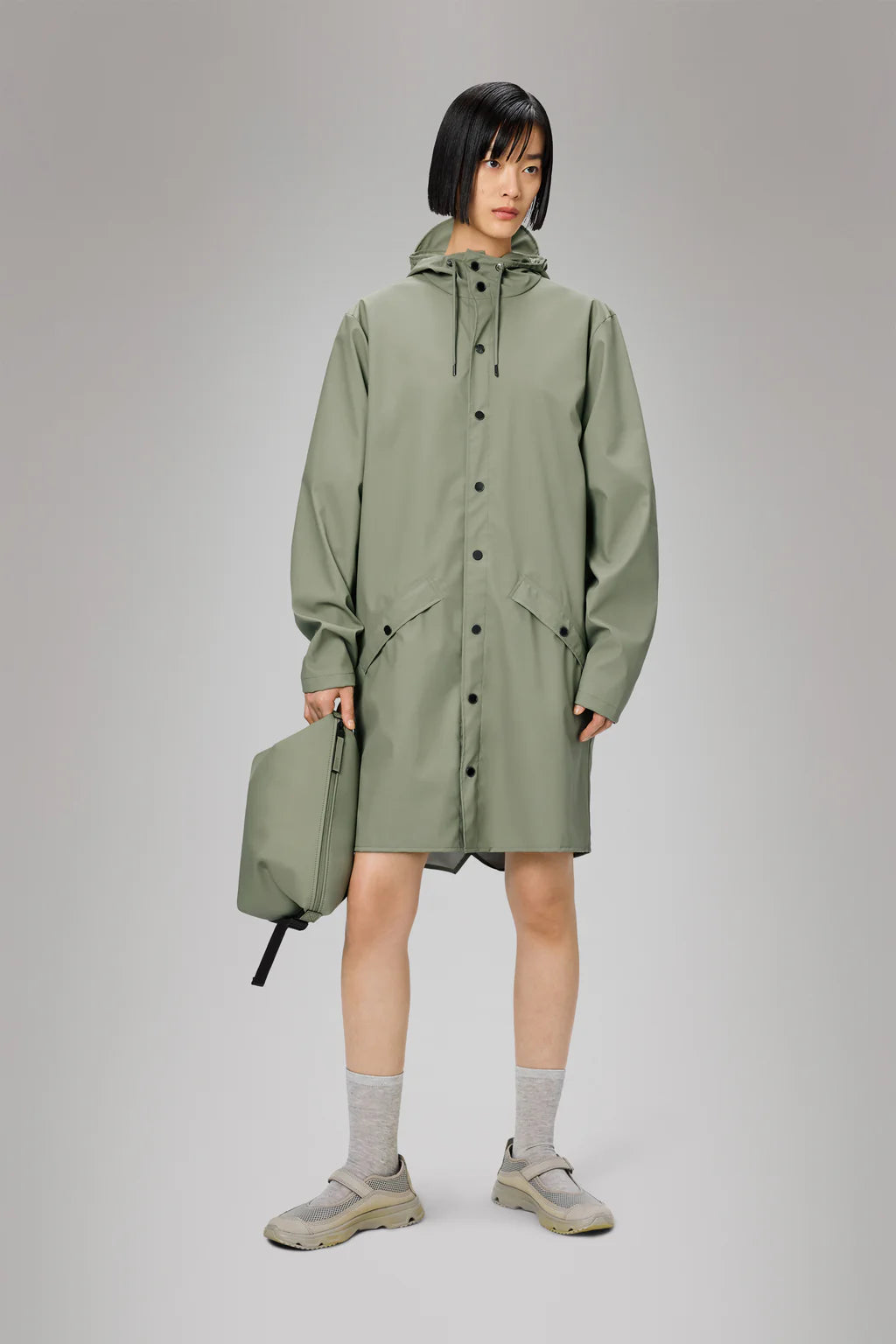 Rains Long Jacket Drift