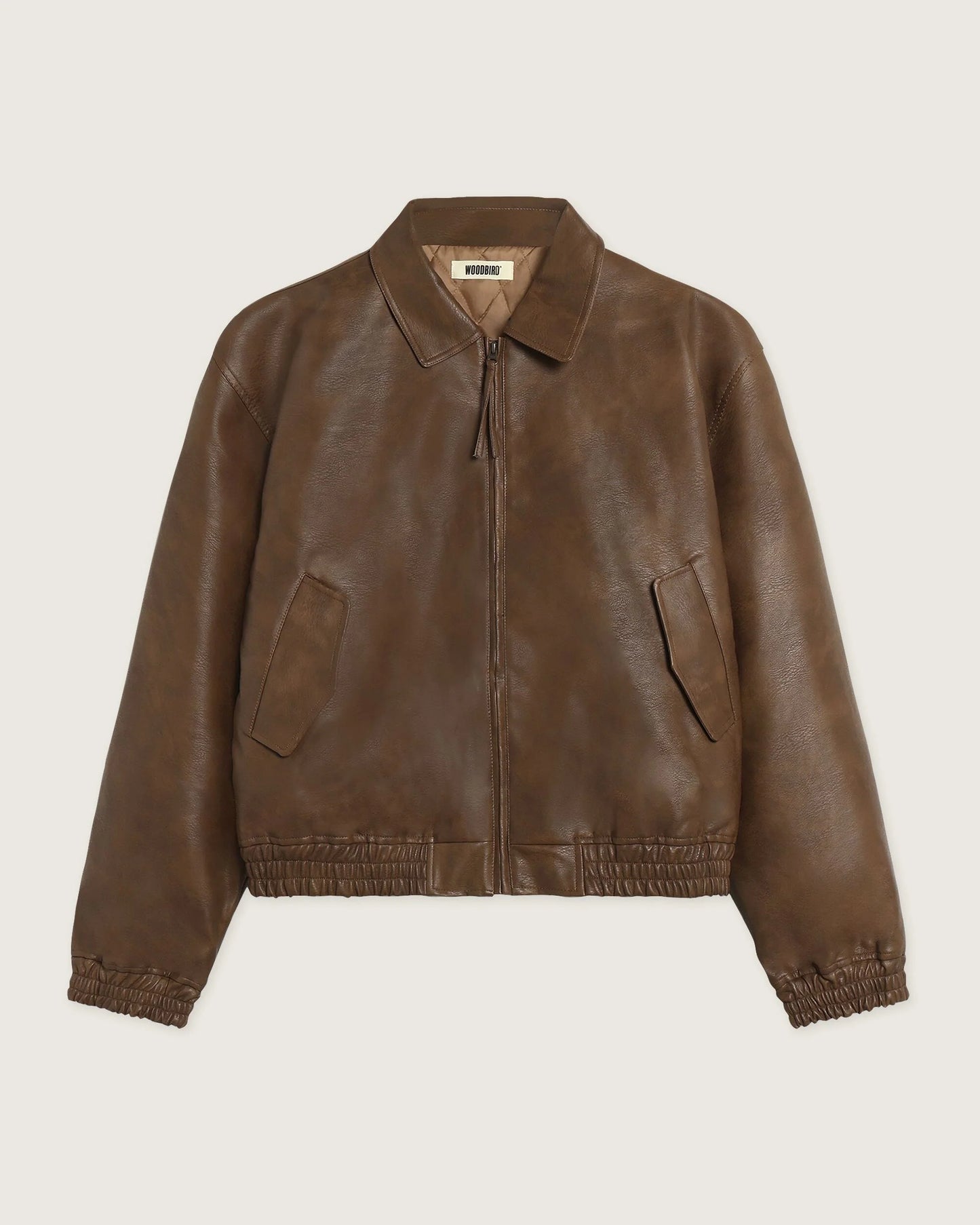 Woodbird Bao Biker Jacket Dark Brown