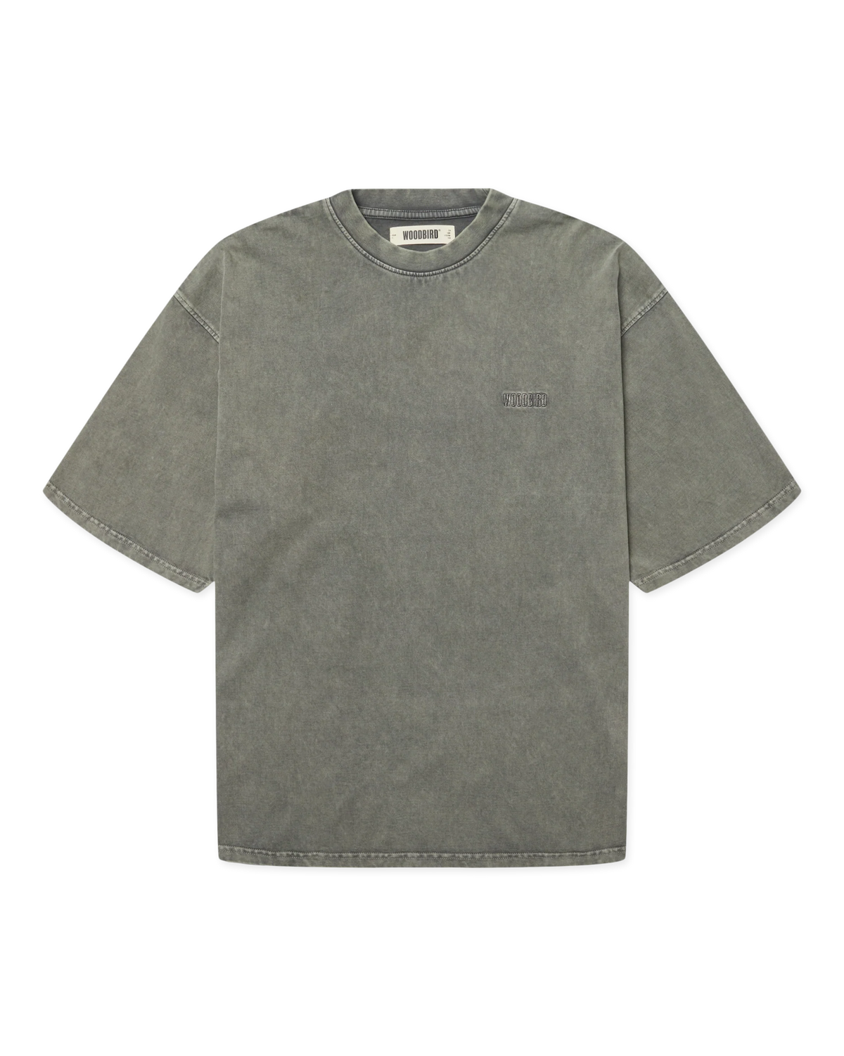 Woodbird Beam Tinted Tee Dusty Green