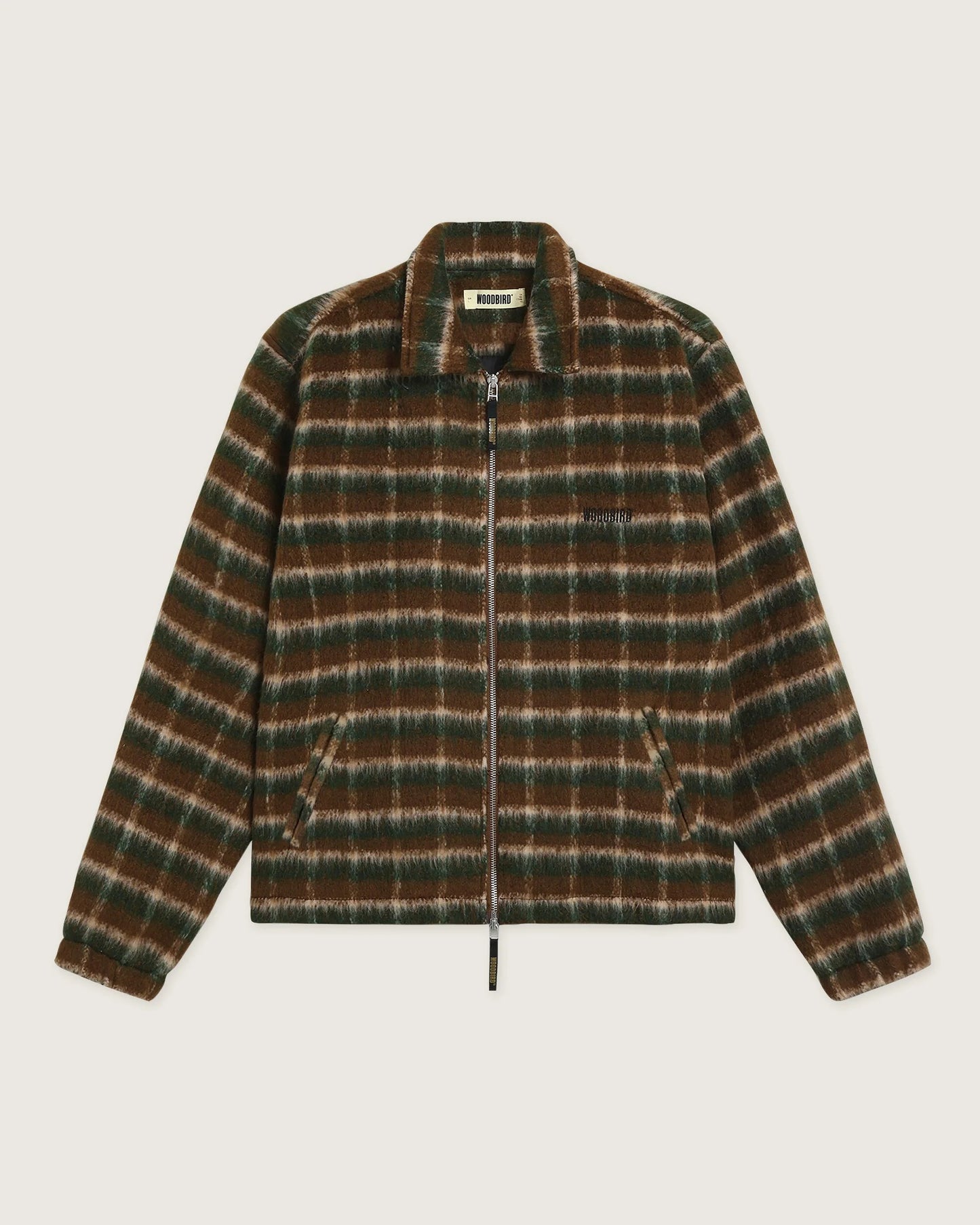 Woodbird Youth Fuzzy Jacket Dark Green - Mojo Independent Store