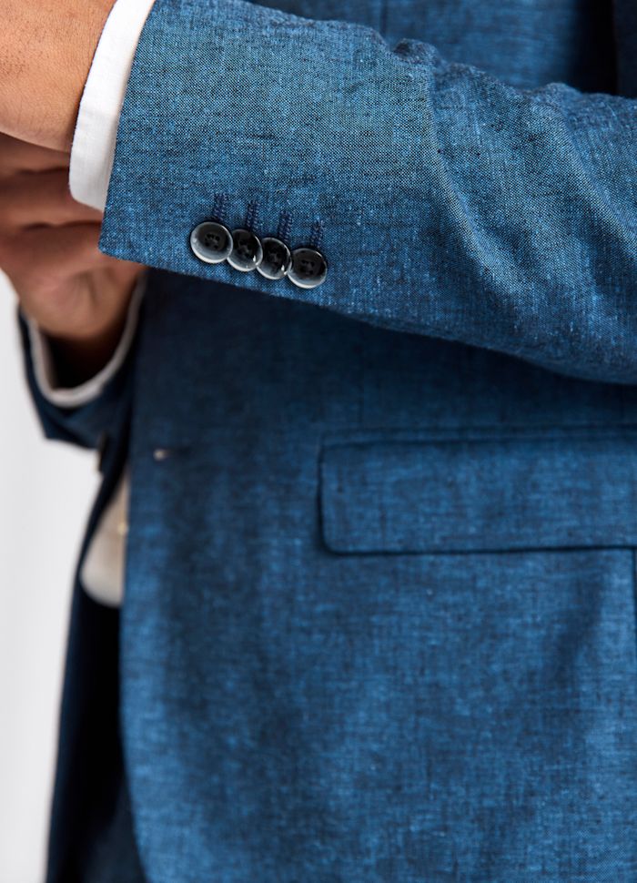 Bruun & Stengade Sasso Classic Fit Blazer Blue - Mojo Independent Store