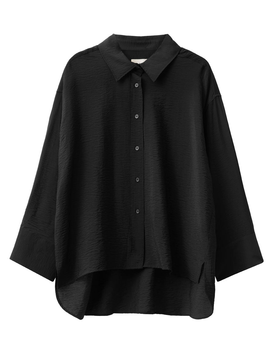 A Part of the Art Soul Crinkled Shirt Black