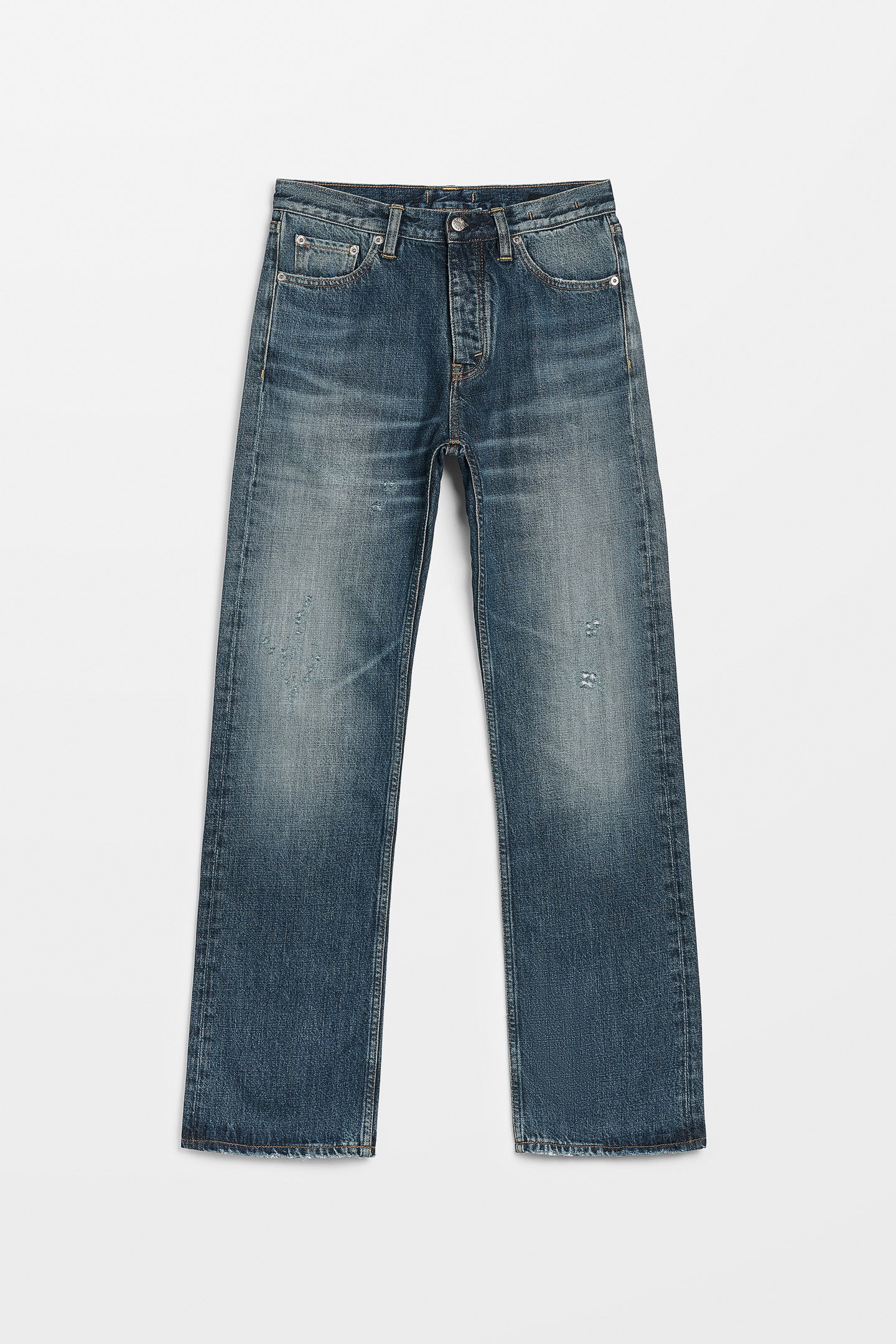 Hope Rush Jeans Mid Blue Cross Hatch