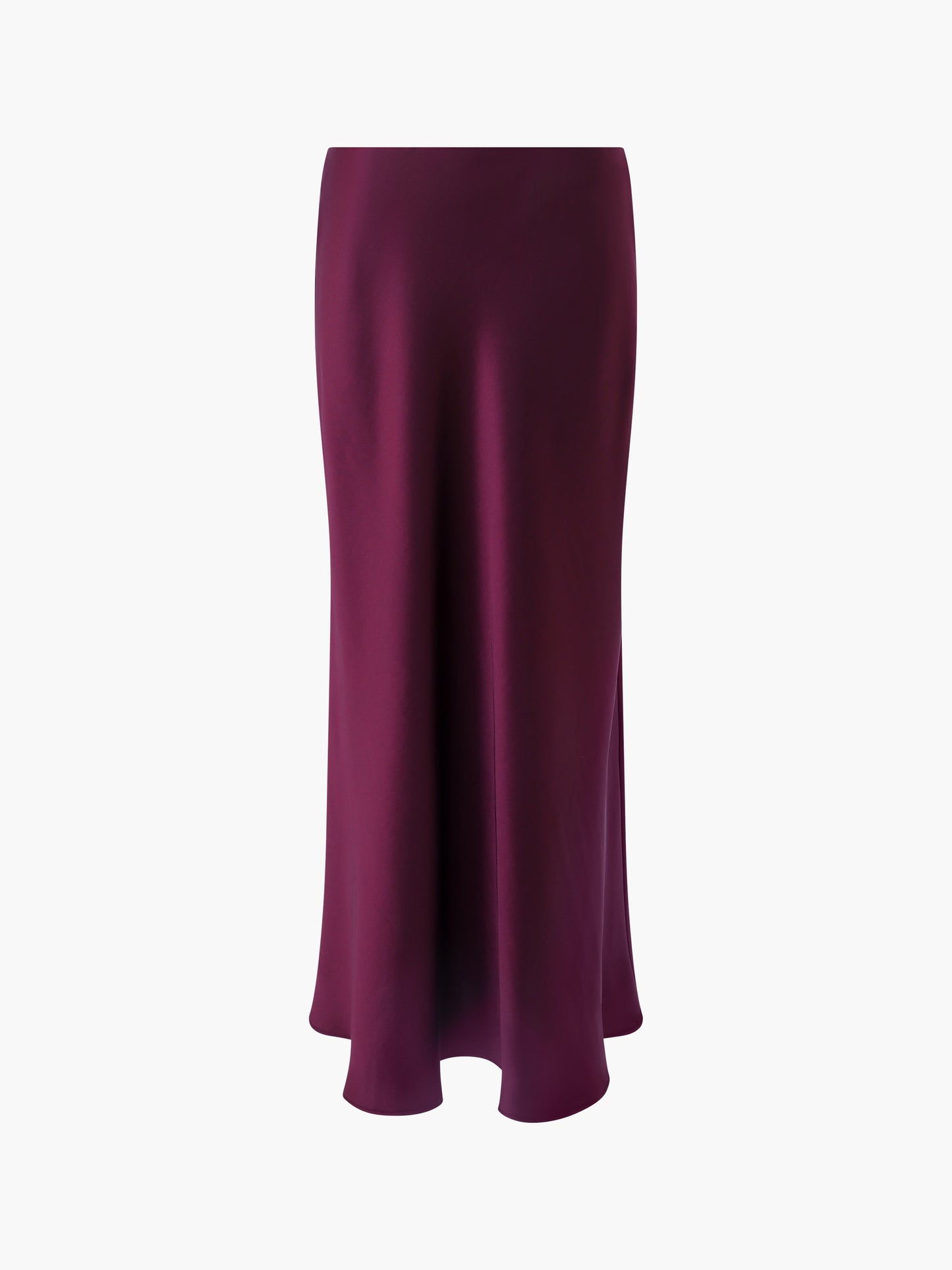 French Connection Irina Satin Skirt Bordeuax Red - Mojo Independent Store