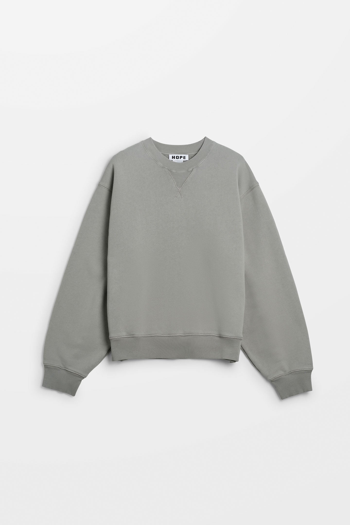 Hope Bubble Sweater Vintage Green Grey Fleece