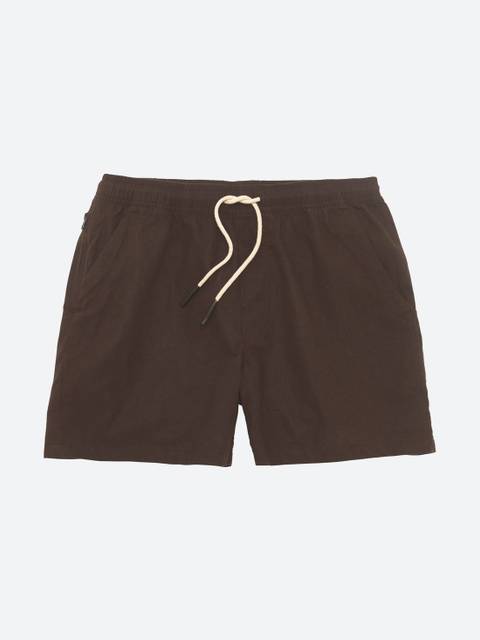 Oas Vacation Shorts Brown Linen