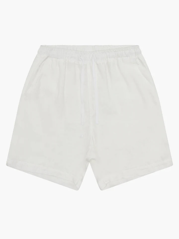 Woodbird Bommy Linen Shorts White - Mojo Independent Store