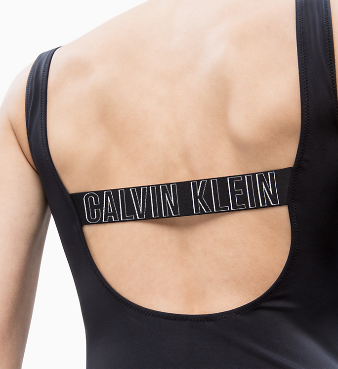 Calvin Klein Swimsuit Square Scoop One Piece Pvh Black - Mojo Independent Store