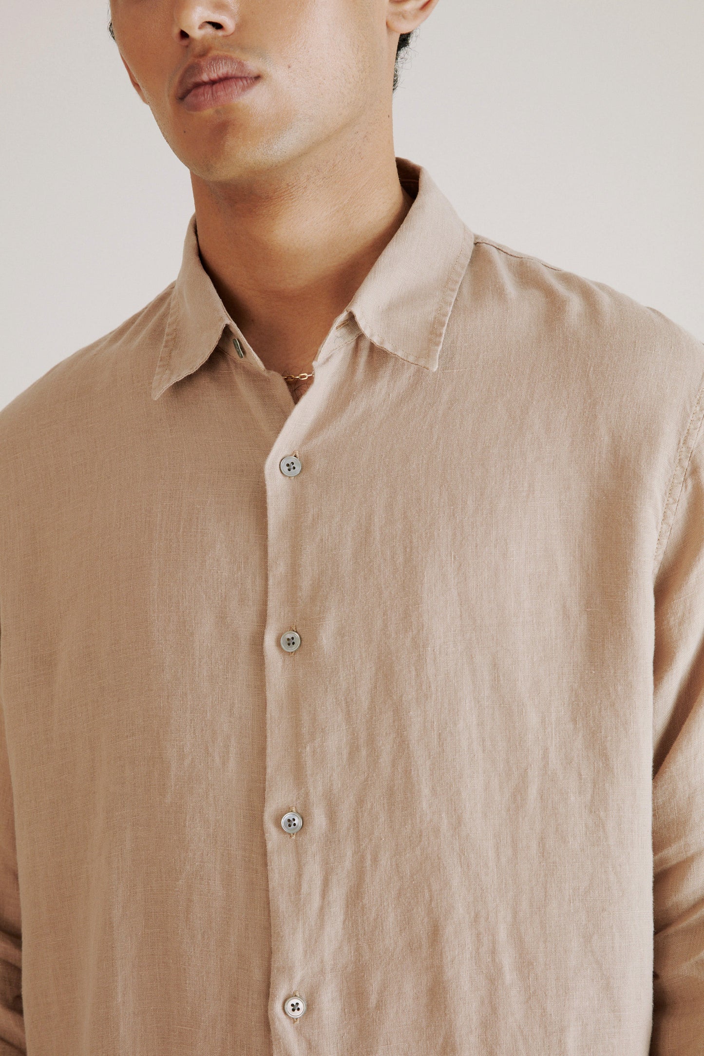 Hope Air Clean Linen shirt Beige