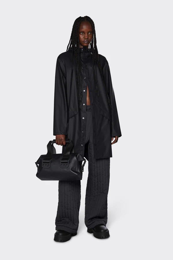 Rains Long Jacket Black