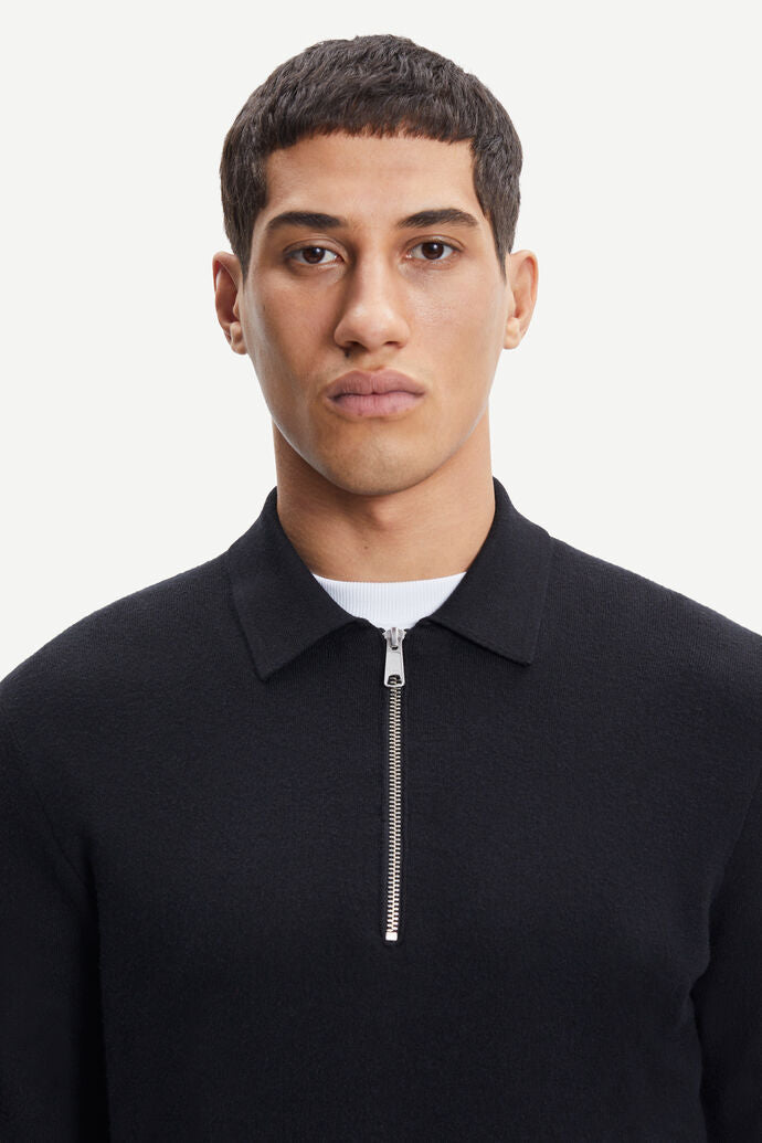 Samsøe Samsøe Guna Half Zip Black - Mojo Independent Store