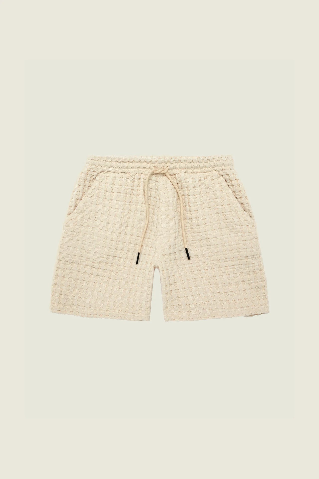 Oas Ecru Porto Waffle Shorts - Mojo Independent Store