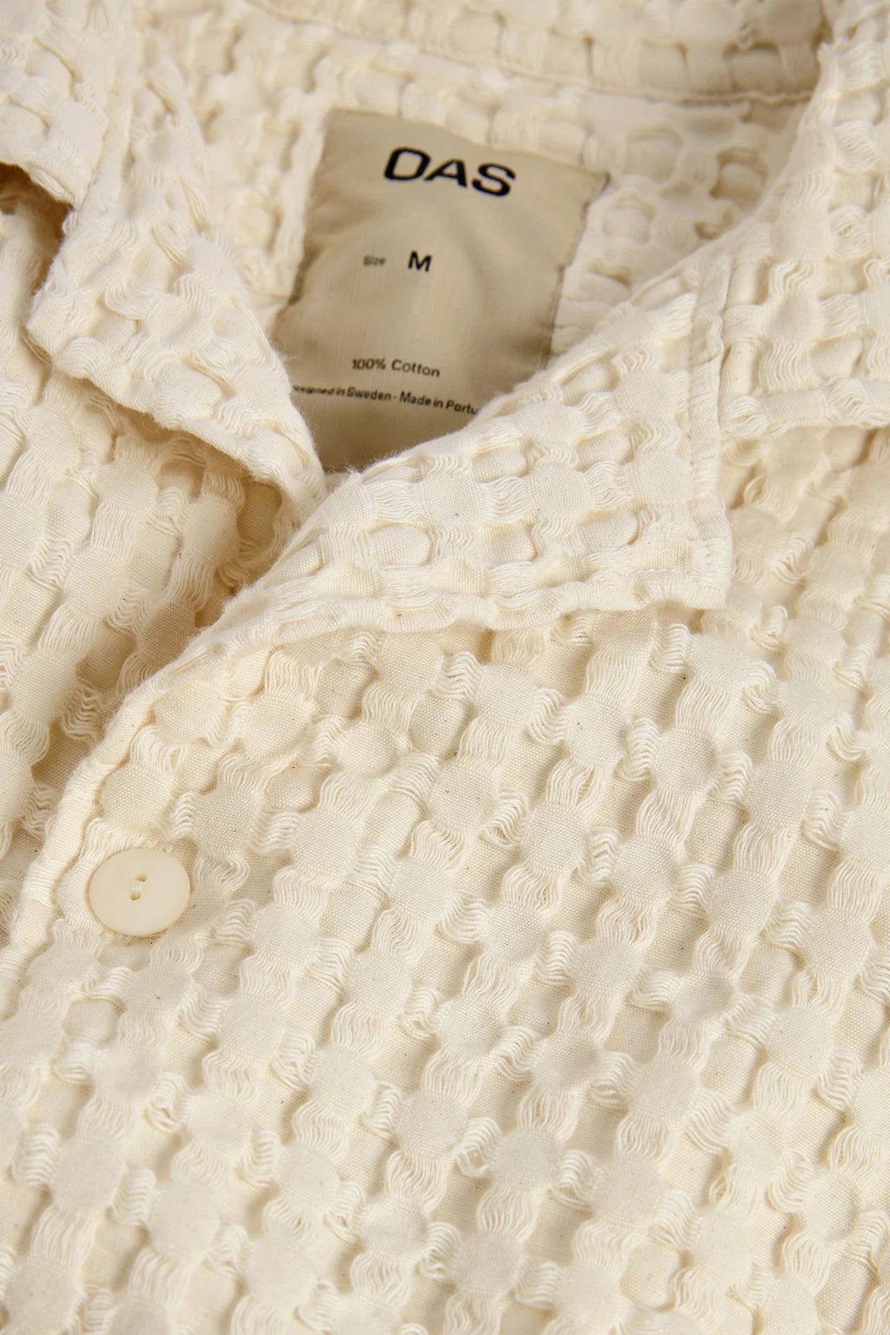 Oas Ecru Cuba Waffle Shirt - Mojo Independent Store