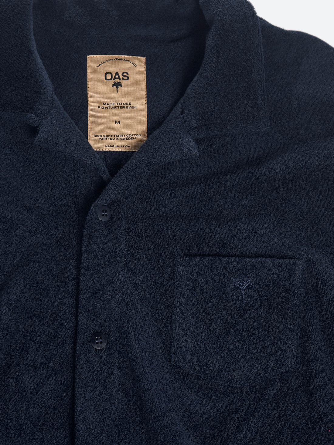Oas Navy Terry Camisa - Mojo Independent Store